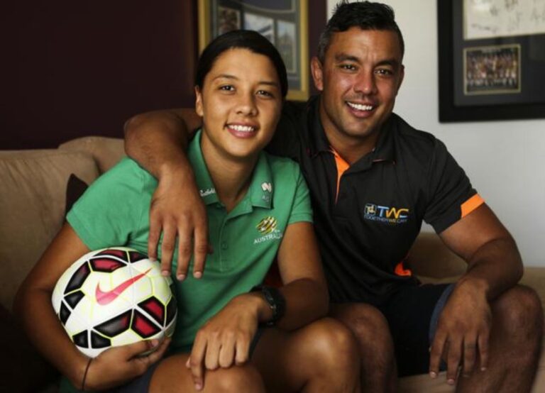 Sam Kerr With Her Brother Daniel Kerr