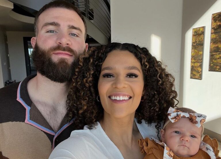 Caleb With His Wife And Daughter