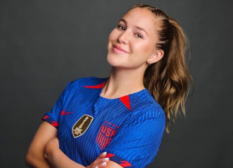 Ashley Sanchez Pictured Wearing The New USWNT Kit For World Cup 2023