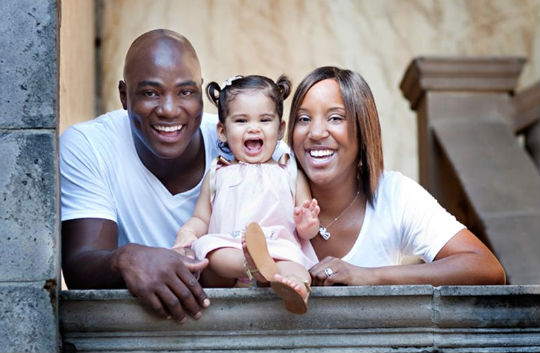 Demarcus Ware With His Ex-Wife And Daughter