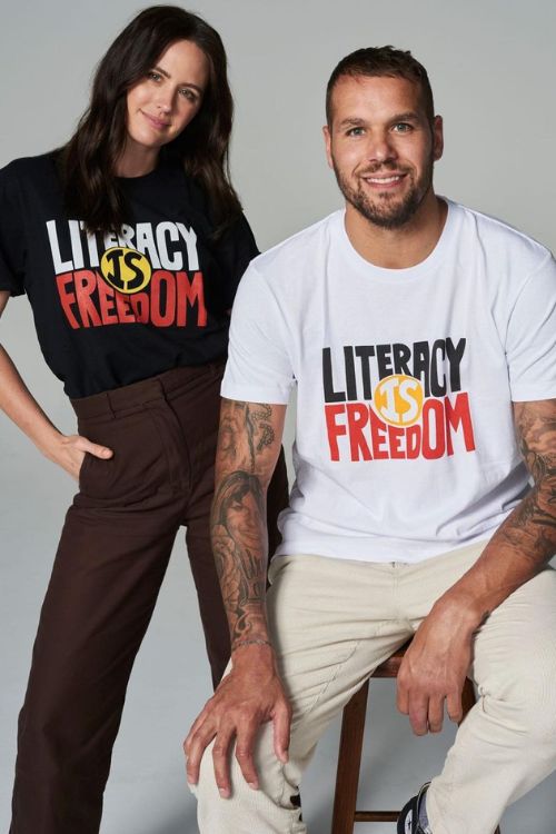 Buddy And Jesinta Franklin Promote The Campaign "Literacy Is Freedom" In 2022