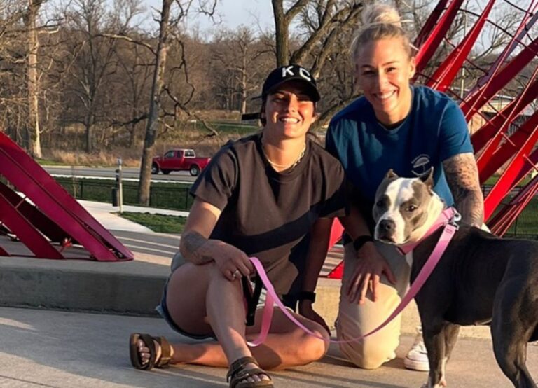 Chloe Logarzo And McKenzie Berryhill Pictured Last Month In July With Their Pet Dog Cheeto