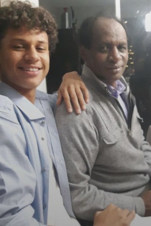 Garbiel Diallo Pictured With His Father Moubassirou Diallo In 2018