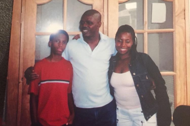 Hakeem Dawodu Pictured With His Mother And His Uncle In Dublin, Ireland In 2004