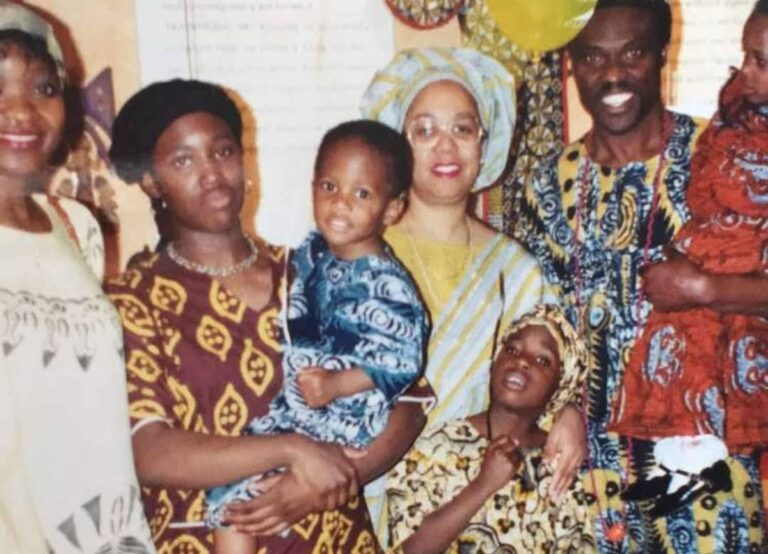A Young Hakeem Dawodu Pictured With His Family Shares The Throwback Picture In 2020