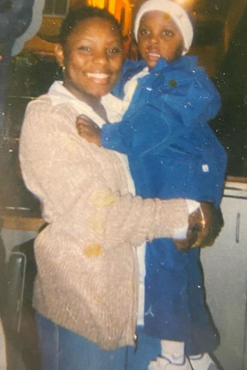 Jalen Reagor Pictured With His Mother, Ishia Johnson As A Kid
