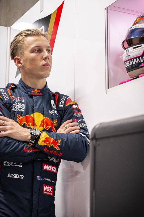 Liam Lawson Pictured In Red Bull Gear After The Fuji Speedway Test
