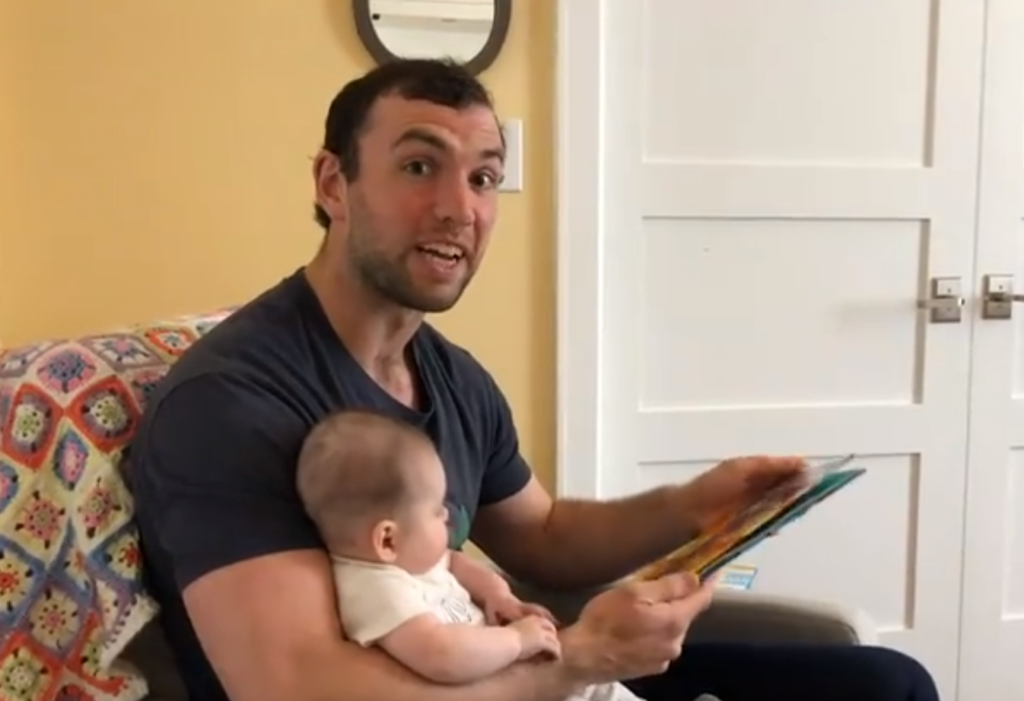 Andrew Luck And Baby Daughter Lucy