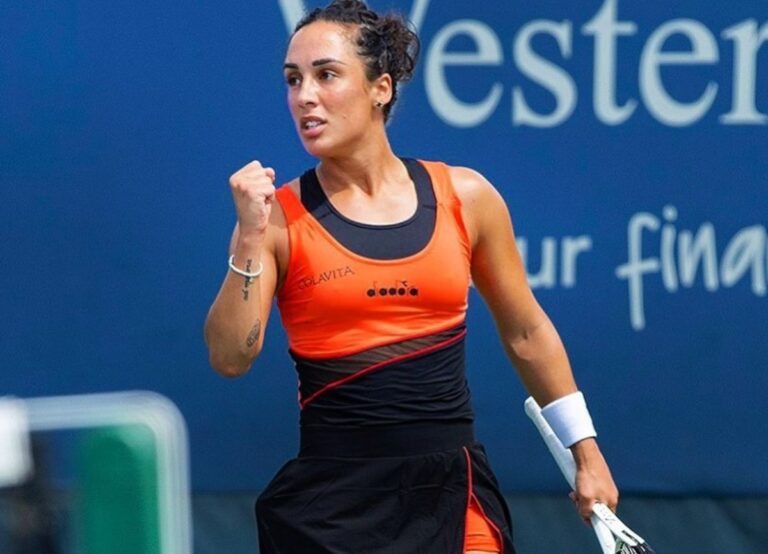 Martina Trevisan Pictured At The Western And Southern Open Last Year In August