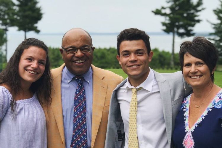 Mike Tirico Pictured With His Family, Including Kids, Camryn, And Jordan Tirico