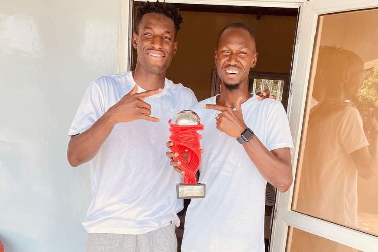 Nicolas Jackson Pictured With His Brother Christian In July In Their Hometown In Senegal