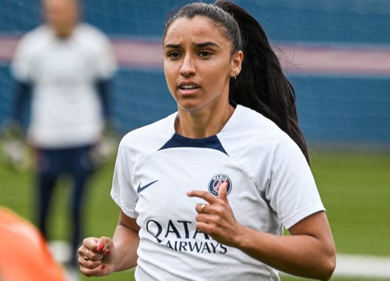 Sakina Karchaoui Pictured During Her Training Camp For PSG
