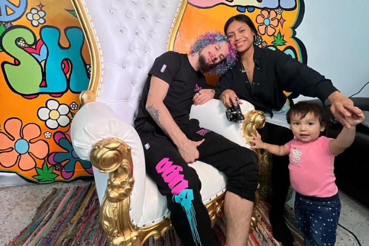 Sean And Danya With Their Daughter Elena In The Pictured Shared By The UFC Fighter In 2021