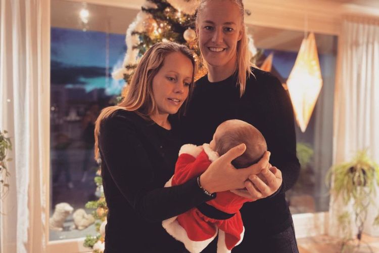 Stefanie And Maryza Celebrate Their First Christmas As A Family Of Three With Their Daughter, Noe, In 2020