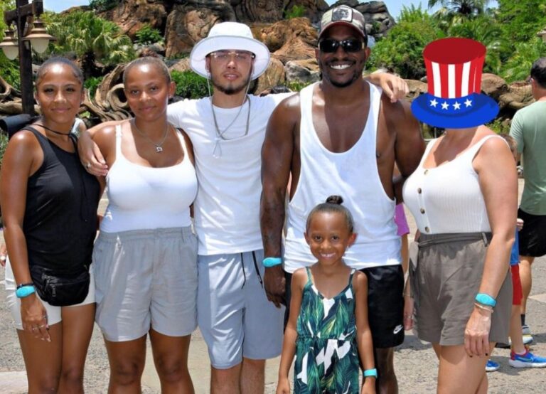 Stevo The Madman Pictured With His Family, Including His Three Daughters, And His Wife Emma