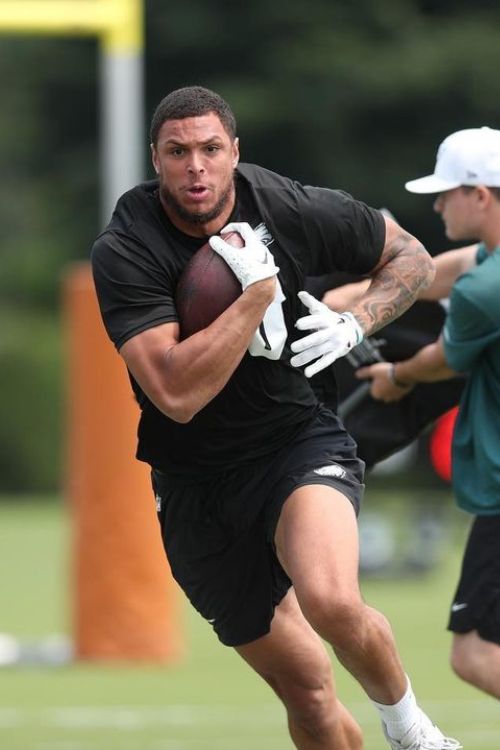 Tyree Jackson Pictured During The Summer Training Camp Of Philadelphia Eagles In May 2023