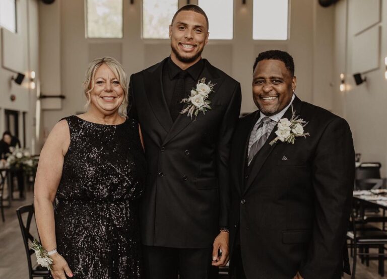 Tyree Jackson Pictured With Parents, Susan, And Fluarry Jackson In June 2023