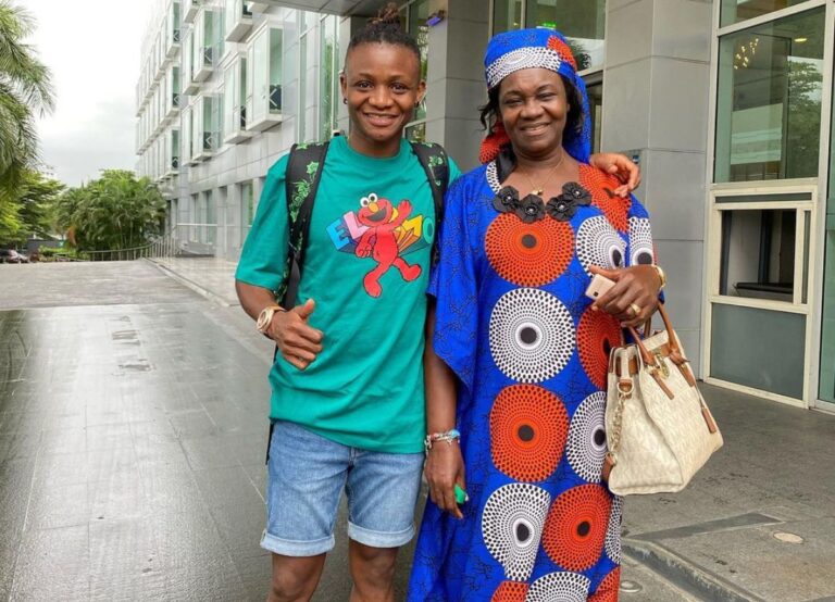 Uchenna Kanu Pictured With Her Mom In 2021