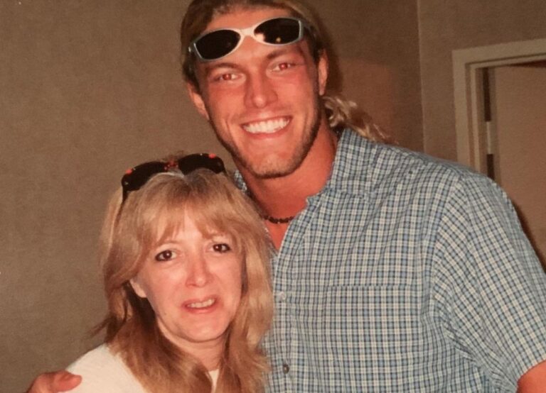 WWE Edge Pictured With His Mom, Judy Copeland In His Early Days As A Wrestler