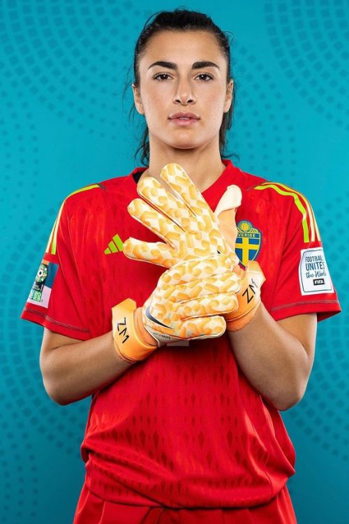Zecira Musovic Pictured In The Swedish Kit For The 2023 World Cup