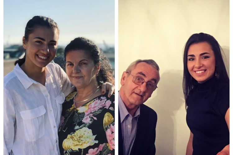 Zecira Musovic Pictured With Her Parents, Including Her Dad, Izeta Musovic In 2016
