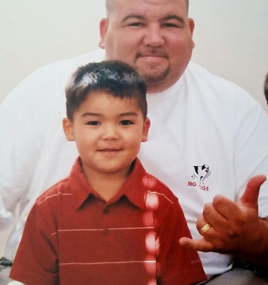 Puka With His Beloved Father Lionel