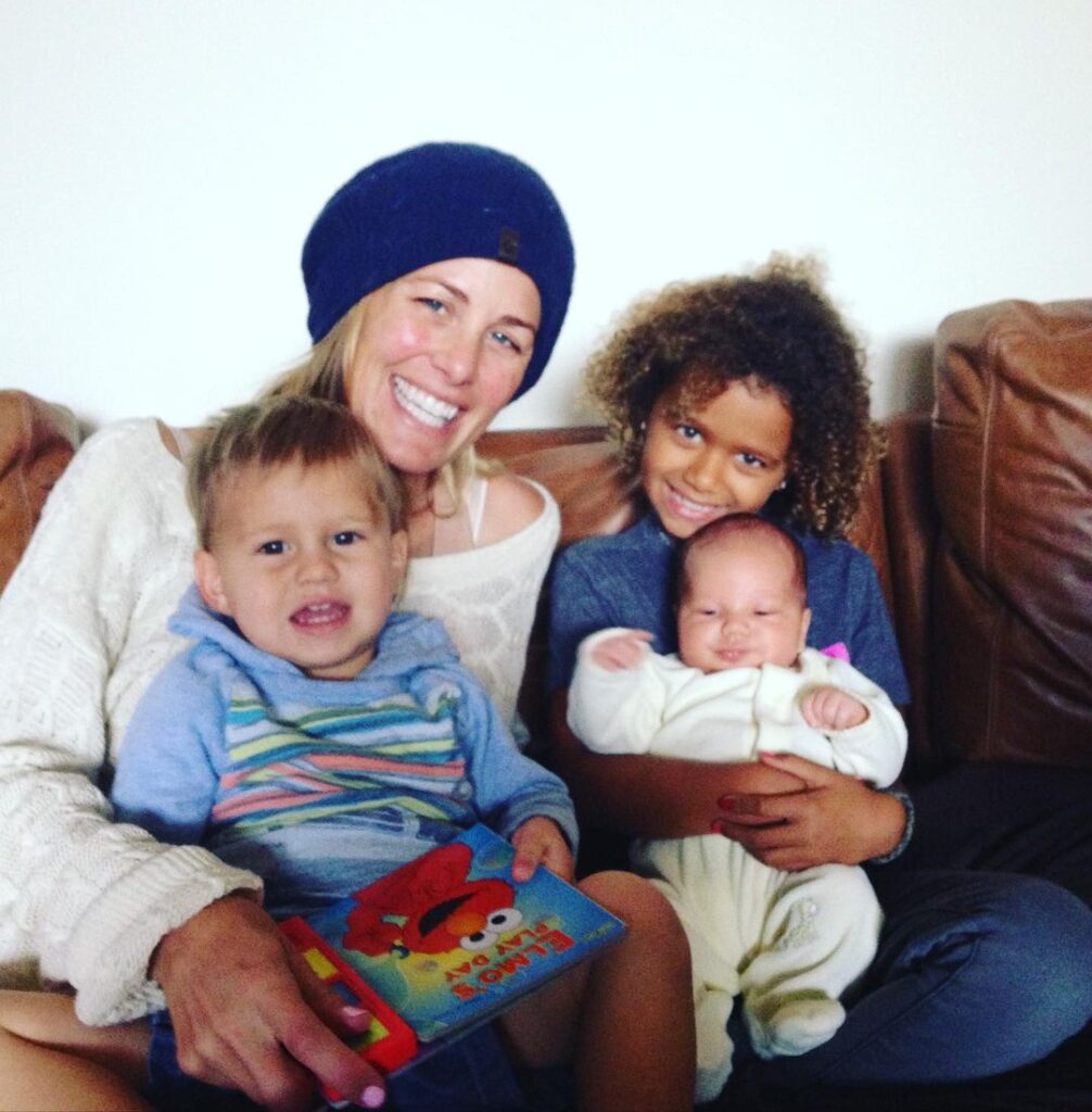 Julie Brady With Her Kids