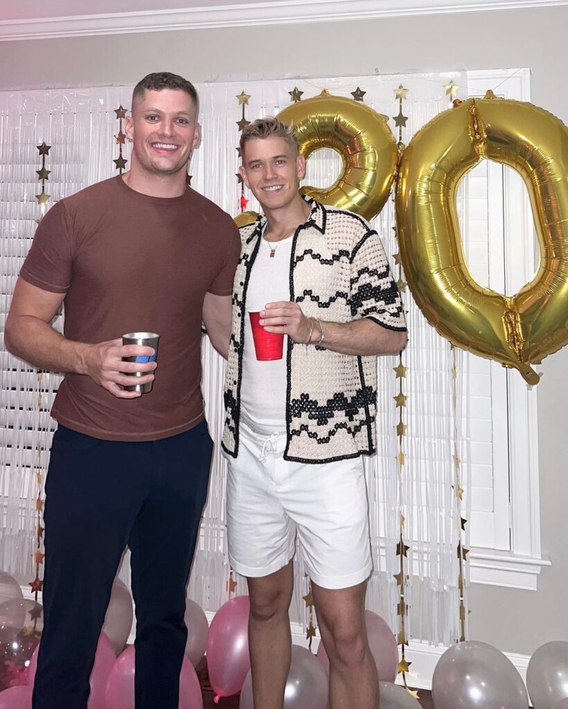 Carl And Soren Celebrating Soren's 30th Birthday