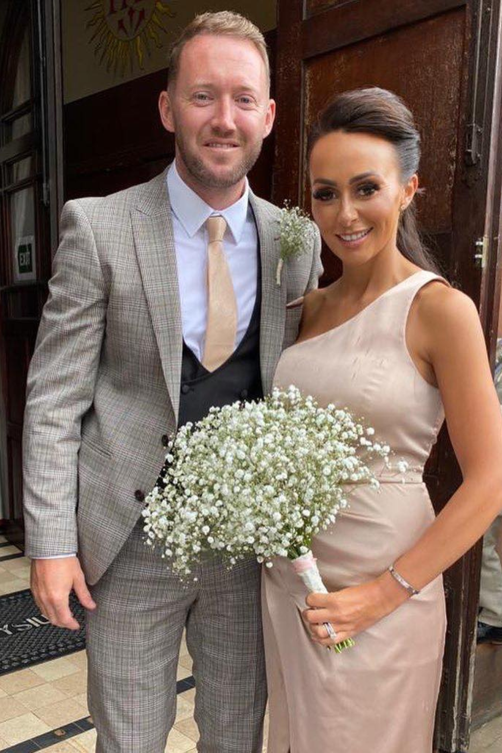 Aiden McGeady And His Wife At A Wedding