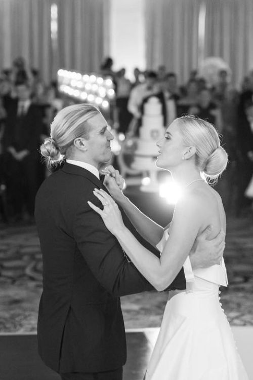 Alex Anzalone And Wife Lindsey Cooper Anzalone Wedding Photo