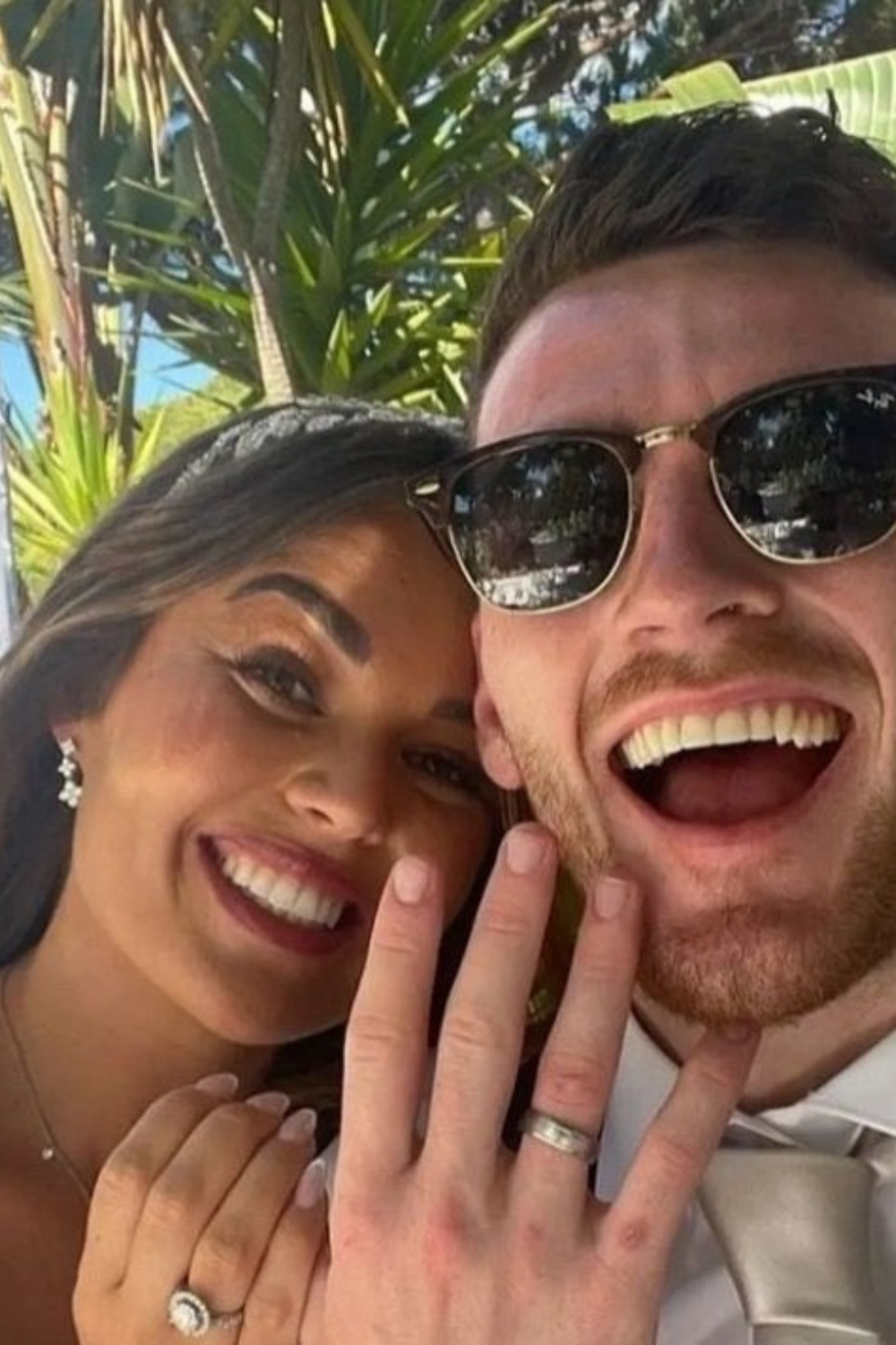 Andrew Robertson With His Wife