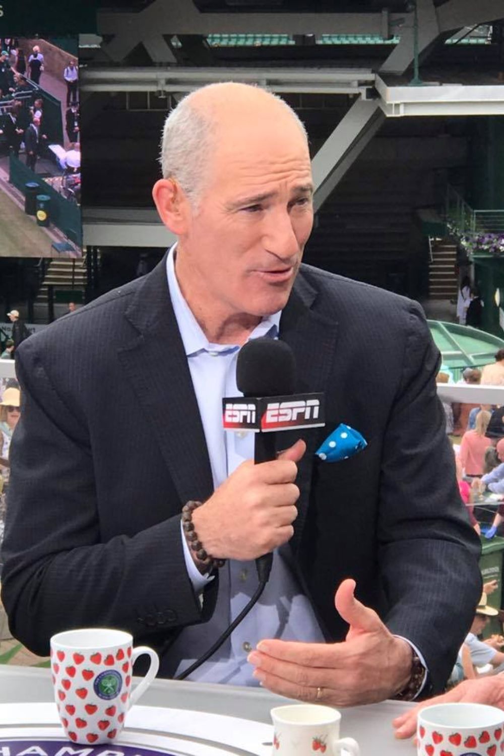 Brad Gilbert Covering The 2017 Wimbeldon For ESPN