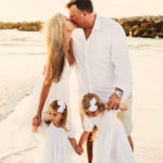 Bret Bielema And His Wife Jennifer Bielema, Together With Their Kids