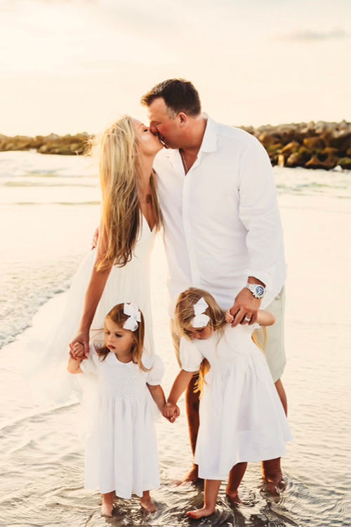 Bret Bielema And His Wife Jennifer Bielema, Together With Their Kids