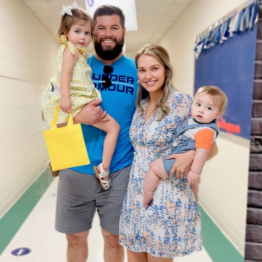 Corey McCarron With His Wife Karli & Their Children