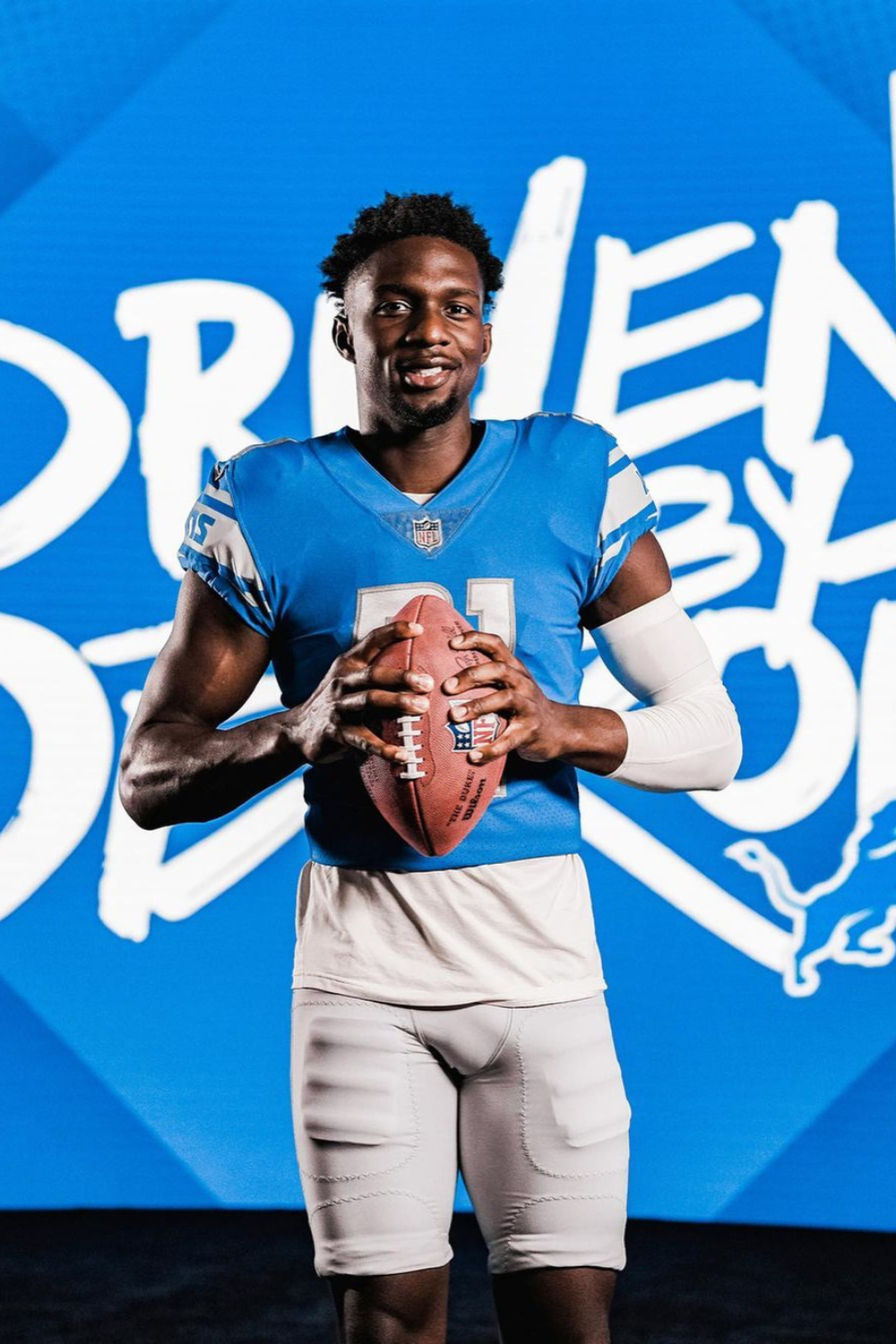 Detroit Lions Safety Kerby Joseph During A Photoshoot