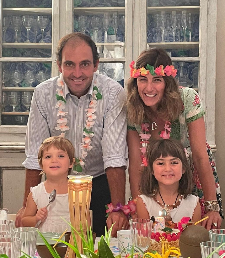 Edoardo Molinari With His Wife & Kids