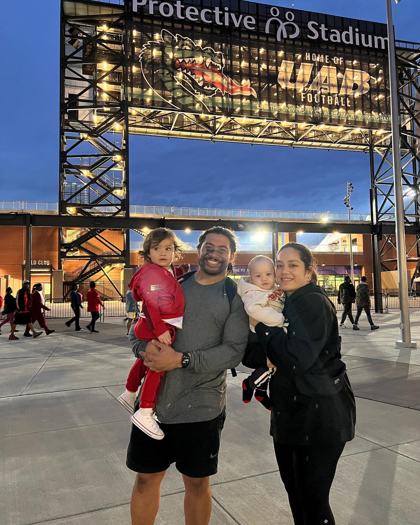 Gabriel Sewell Jr. With His Wife And Kids