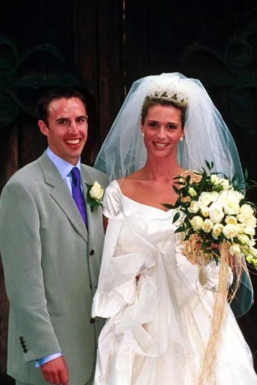 Gareth Southgate On His Wedding Day With Wife Alison