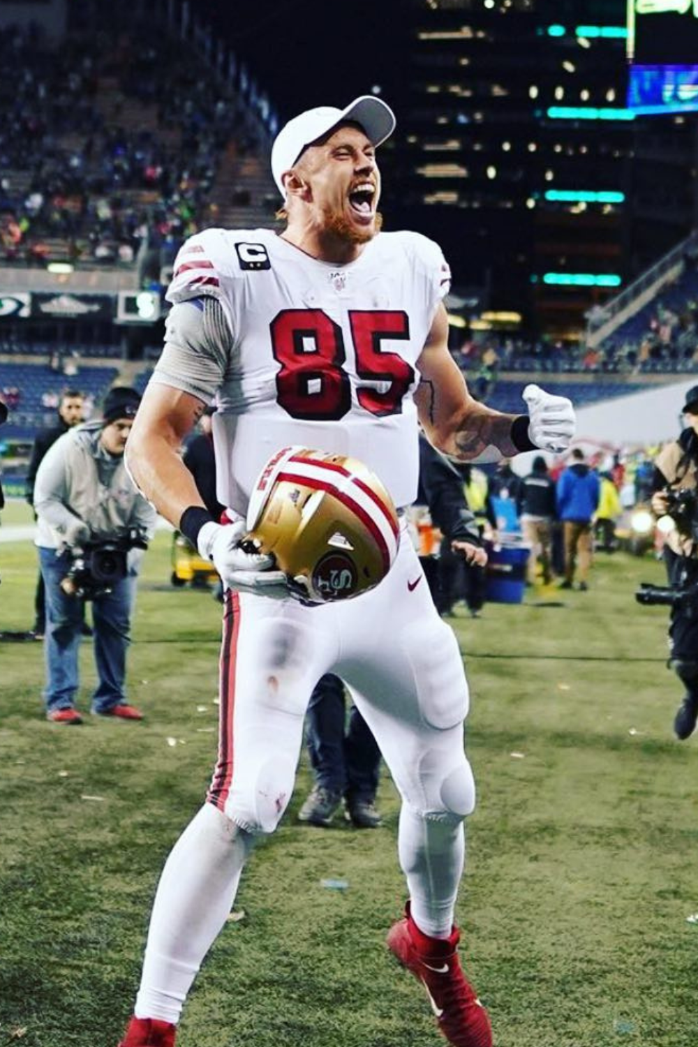 George Kittle, A Professional Football Tight End For The 49ers