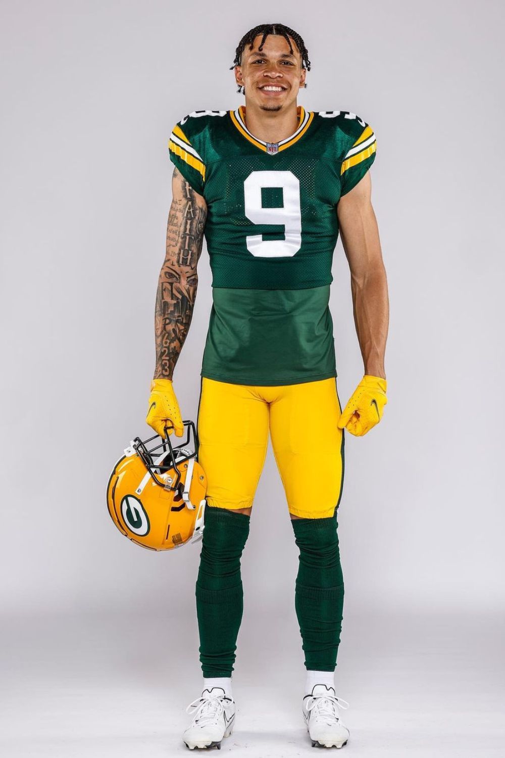 Green Bay Packers Wide Receiver Christian Watson