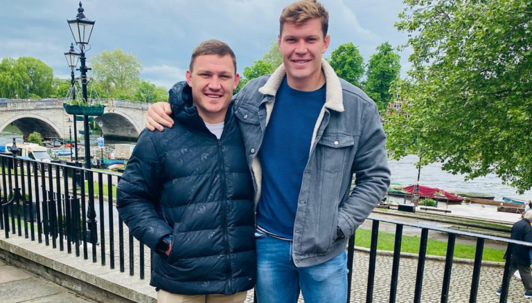 Jasper Wiese With His Brother