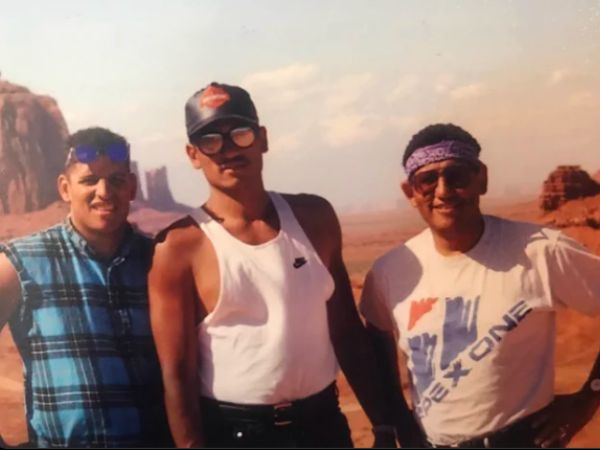 Jay Norvell With His Younger Brother And Father