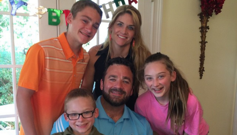 Jeff And His Wife With Their Three Kids