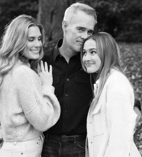 Joe Buck And His Two Daughters