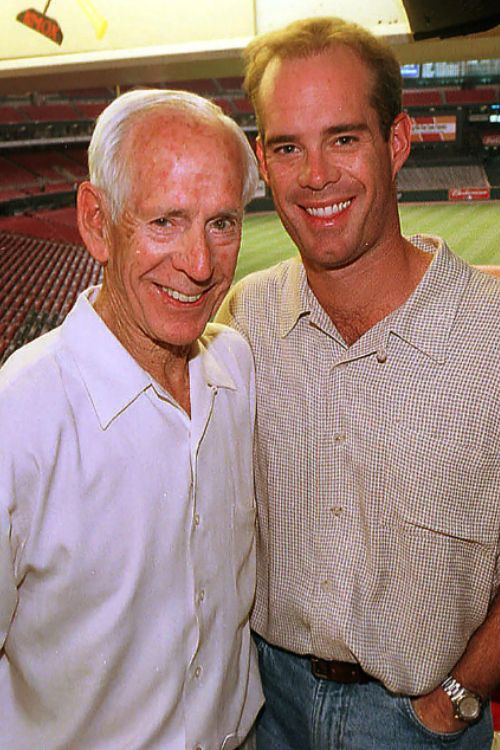 Joe Buck With His Father, Jack Buck