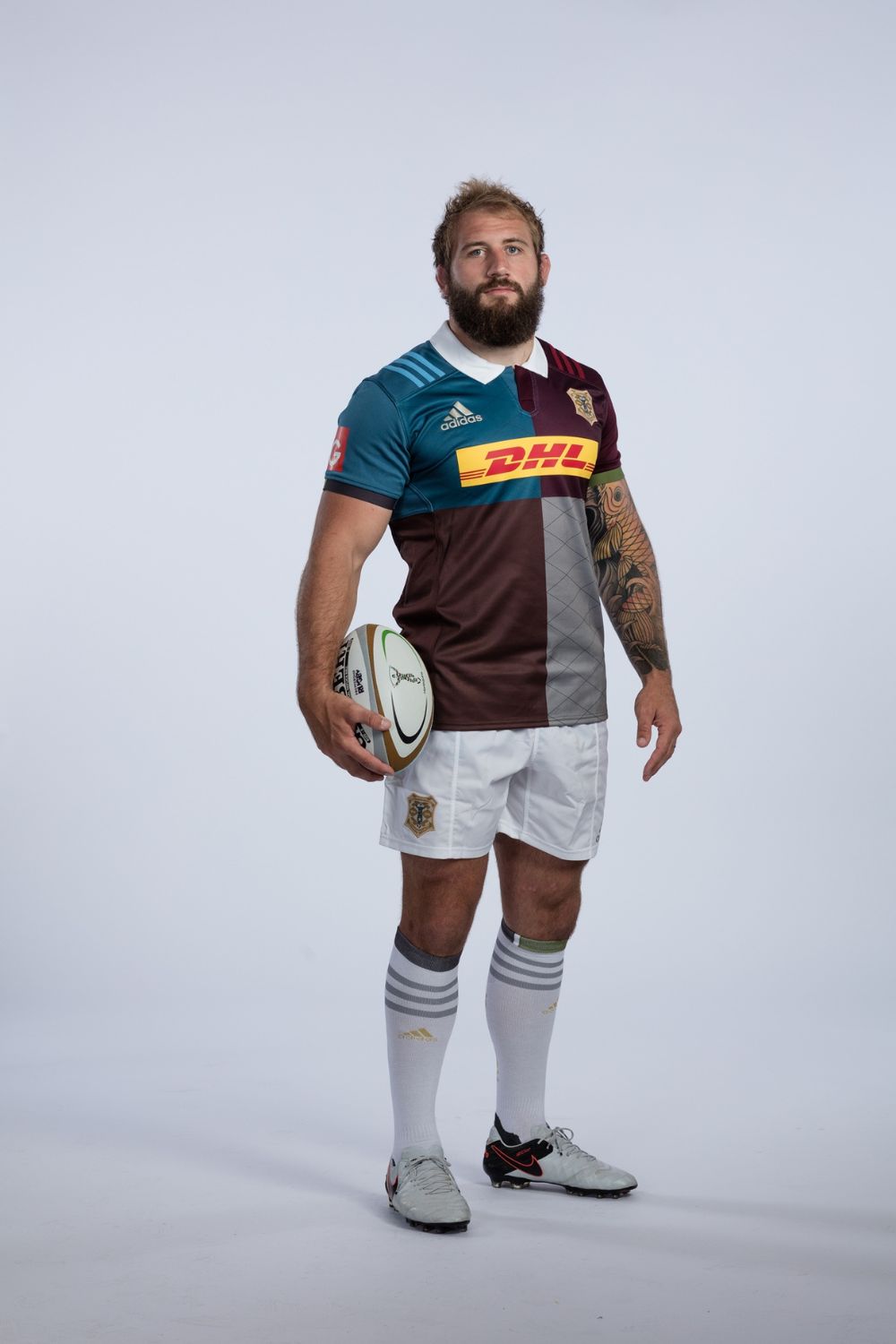 Joe Marler Posing For The Photo