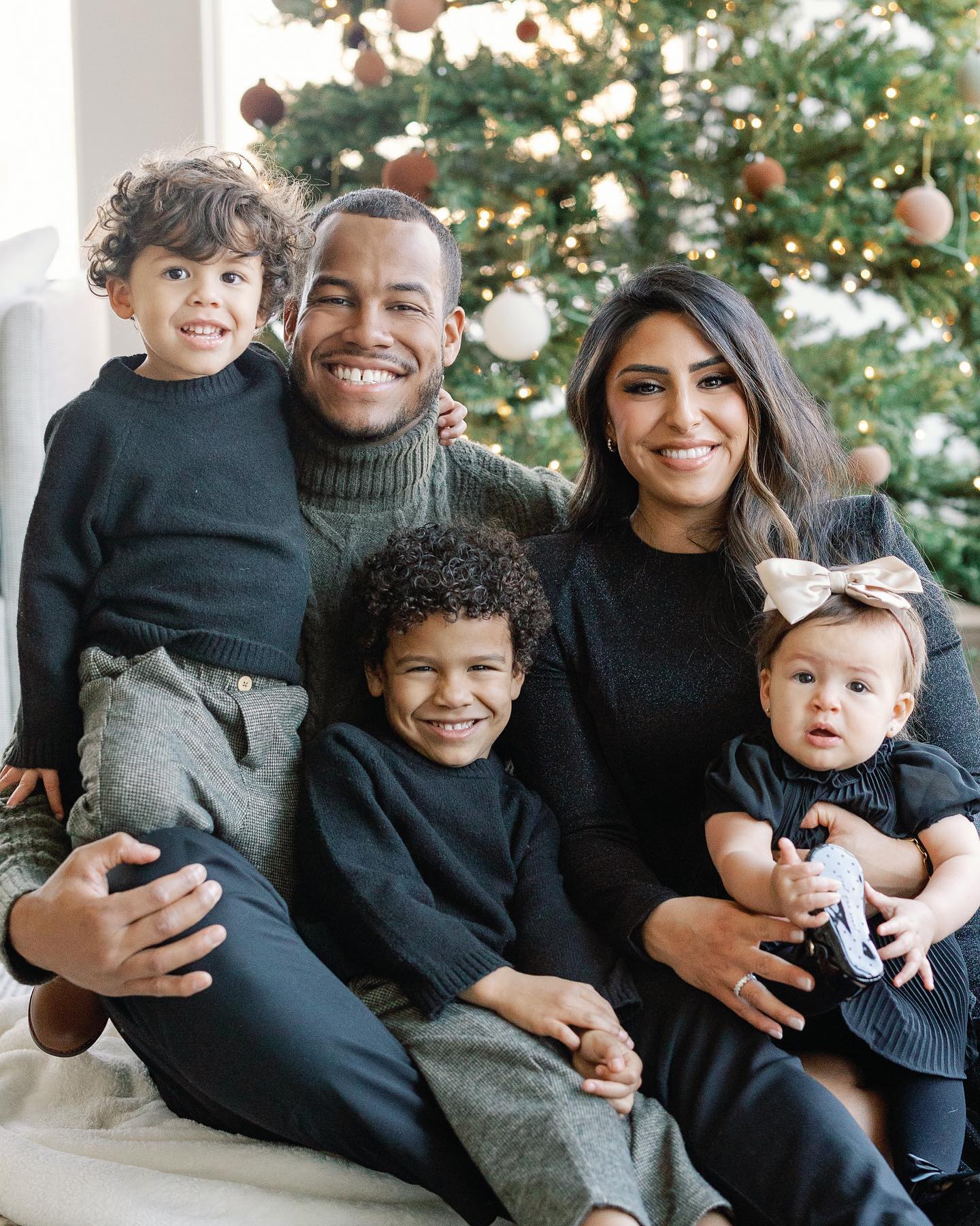 Jordan Hicks With His Wife, Ivana, And Three Kids