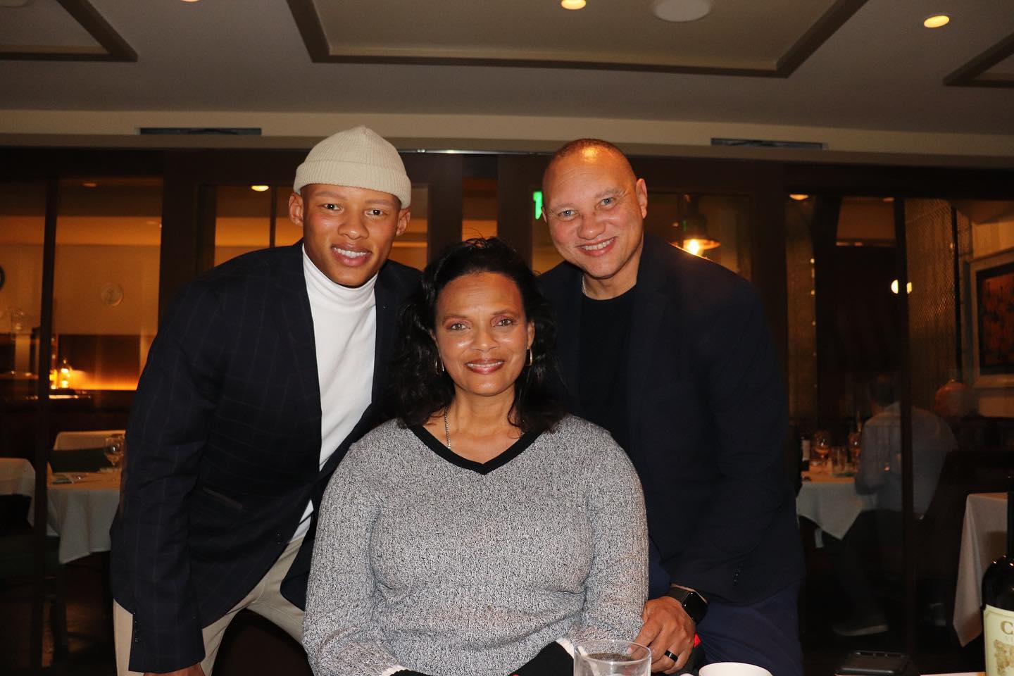 Joshua Dobbs With Mother Stephanie and Father Robert Dobbs