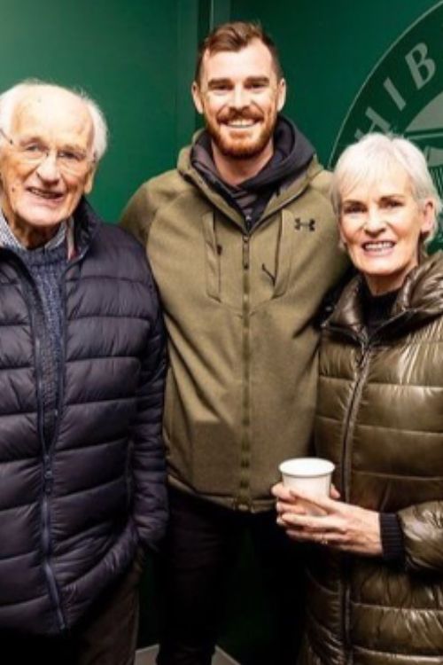 Judy Murray With Her Father And Her Son